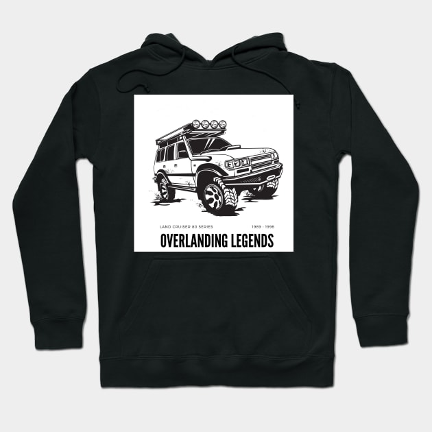 Offroad 4x4 Legends - Land cruiser 80 series Hoodie by TheMugzzShop